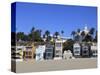 Beach Houses, Santa Monica, Los Angeles, California, United States of America, North America-Wendy Connett-Stretched Canvas