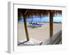 Beach Hut and Chairs, South Beach, Miami, Florida, USA-Terry Eggers-Framed Photographic Print