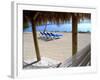 Beach Hut and Chairs, South Beach, Miami, Florida, USA-Terry Eggers-Framed Photographic Print