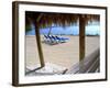 Beach Hut and Chairs, South Beach, Miami, Florida, USA-Terry Eggers-Framed Photographic Print