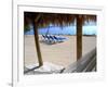 Beach Hut and Chairs, South Beach, Miami, Florida, USA-Terry Eggers-Framed Photographic Print