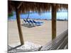 Beach Hut and Chairs, South Beach, Miami, Florida, USA-Terry Eggers-Mounted Photographic Print