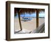 Beach Hut and Chairs, South Beach, Miami, Florida, USA-Terry Eggers-Framed Photographic Print