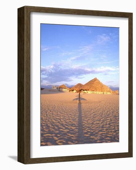 Beach Hut and Ocean, Cabo San Lucas, Mexico-Terry Eggers-Framed Photographic Print