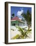 Beach Hut, Bavaro Beach, Punta Cana, Dominican Republic, West Indies, Caribbean, Central America-Frank Fell-Framed Photographic Print