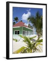 Beach Hut, Bavaro Beach, Punta Cana, Dominican Republic, West Indies, Caribbean, Central America-Frank Fell-Framed Photographic Print