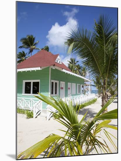 Beach Hut, Bavaro Beach, Punta Cana, Dominican Republic, West Indies, Caribbean, Central America-Frank Fell-Mounted Photographic Print