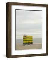 Beach Hut, Blankenberge, Belgium, Europe-James Emmerson-Framed Photographic Print