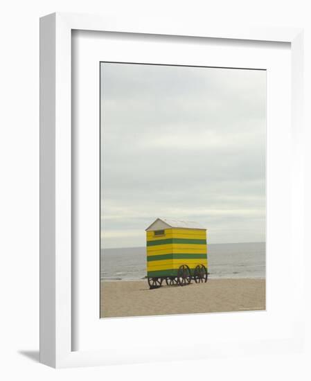 Beach Hut, Blankenberge, Belgium, Europe-James Emmerson-Framed Photographic Print