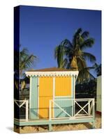 Beach Hut, Dickenson Bay, Antigua, Caribbean, West Indies-G Richardson-Stretched Canvas