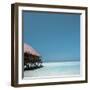 Beach Hut Over Shallow Water-null-Framed Photographic Print