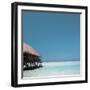 Beach Hut Over Shallow Water-null-Framed Photographic Print