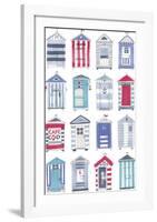 Beach Hut Splendor-Sandra Jacobs-Framed Giclee Print