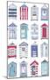 Beach Hut Splendor-Sandra Jacobs-Mounted Giclee Print