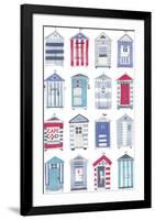 Beach Hut Splendor-Sandra Jacobs-Framed Giclee Print