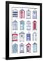 Beach Hut Splendor-Sandra Jacobs-Framed Giclee Print