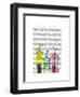 Beach Huts 1 Illustration-Fab Funky-Framed Art Print