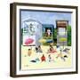 Beach Huts, 1991-Judy Joel-Framed Giclee Print