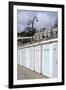 Beach Huts Along the Seafront, Lyme Regis, Dorset, UK-Natalie Tepper-Framed Photo