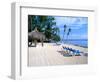 Beach Huts and Chairs, Florida Keys, Florida, USA-Terry Eggers-Framed Photographic Print