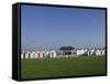 Beach Huts and Promenade Shelter, Paignton, Devon, England, United Kingdom, Europe-James Emmerson-Framed Stretched Canvas