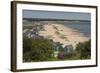 Beach Huts and Sand Dunes on Mudeford Spit at Hengistbury Head-Roy Rainford-Framed Photographic Print