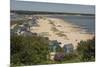 Beach Huts and Sand Dunes on Mudeford Spit at Hengistbury Head-Roy Rainford-Mounted Photographic Print