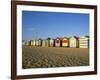 Beach Huts at Brighton Beach, Melbourne, Victoria, Australia-Richard Nebesky-Framed Photographic Print