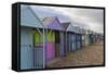 Beach Huts at Herne Bay, Kent, England, United Kingdom, Europe-Charlie Harding-Framed Stretched Canvas