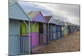 Beach Huts at Herne Bay, Kent, England, United Kingdom, Europe-Charlie Harding-Mounted Photographic Print