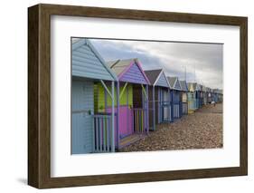 Beach Huts at Herne Bay, Kent, England, United Kingdom, Europe-Charlie Harding-Framed Photographic Print
