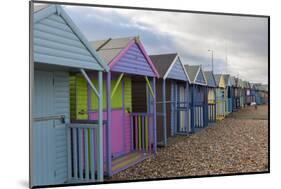 Beach Huts at Herne Bay, Kent, England, United Kingdom, Europe-Charlie Harding-Mounted Photographic Print