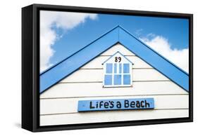 Beach Huts at Southwold, Suffolk, England, UK-Nadia Isakova-Framed Stretched Canvas