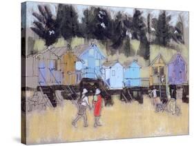 Beach Huts at Wells-Felicity House-Stretched Canvas