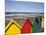 Beach Huts at Whitby Sands, Whitby, North Yorkshire, Yorkshire, England, United Kingdom, Europe-Mark Sunderland-Mounted Photographic Print