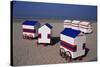 Beach Huts, Blankenberge, Belgium-James Emmerson-Stretched Canvas