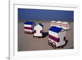 Beach Huts, Blankenberge, Belgium-James Emmerson-Framed Photographic Print