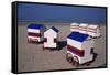 Beach Huts, Blankenberge, Belgium-James Emmerson-Framed Stretched Canvas