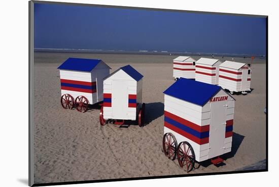 Beach Huts, Blankenberge, Belgium-James Emmerson-Mounted Photographic Print