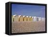 Beach Huts, Cayeux Sur Mer, Picardy, France-David Hughes-Framed Stretched Canvas