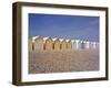 Beach Huts, Cayeux Sur Mer, Picardy, France-David Hughes-Framed Photographic Print