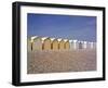 Beach Huts, Cayeux Sur Mer, Picardy, France-David Hughes-Framed Photographic Print