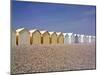 Beach Huts, Cayeux Sur Mer, Picardy, France-David Hughes-Mounted Photographic Print