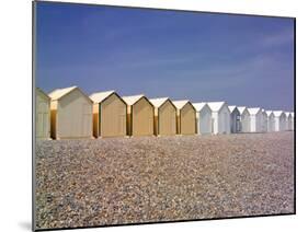 Beach Huts, Cayeux Sur Mer, Picardy, France-David Hughes-Mounted Photographic Print