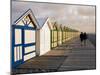 Beach Huts, Cayeux Sur Mer, Picardy, France-David Hughes-Mounted Photographic Print