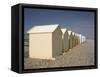 Beach Huts, Cayeux Sur Mer, Picardy, France-David Hughes-Framed Stretched Canvas