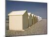 Beach Huts, Cayeux Sur Mer, Picardy, France-David Hughes-Mounted Photographic Print