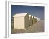 Beach Huts, Cayeux Sur Mer, Picardy, France-David Hughes-Framed Photographic Print