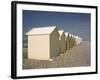 Beach Huts, Cayeux Sur Mer, Picardy, France-David Hughes-Framed Photographic Print