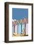 Beach Huts Close Up - Dave Thompson Contemporary Travel Print-Dave Thompson-Framed Giclee Print